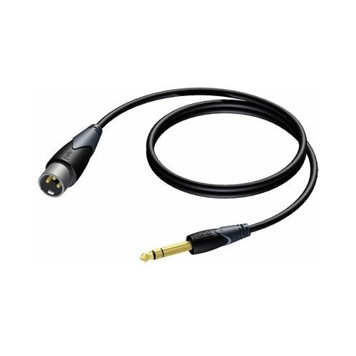 Кабель аудио 1xJack - 1xXLR Procab CLA724/1.5 1.5m кабель аудио 1xjack 1xxlr quik lok mx777 5 5 0m