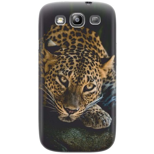 ультратонкий силиконовый чехол накладка для samsung galaxy a3 2016 с принтом загадочный леопард Ультратонкий силиконовый чехол-накладка для Samsung Galaxy S3 с принтом Загадочный леопард