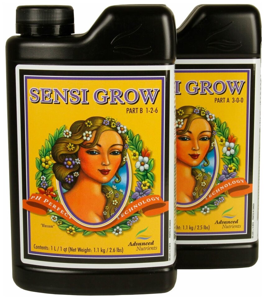 Удобрение Advanced Nutrients Sensi Grow A+B, 0,5л - фотография № 1