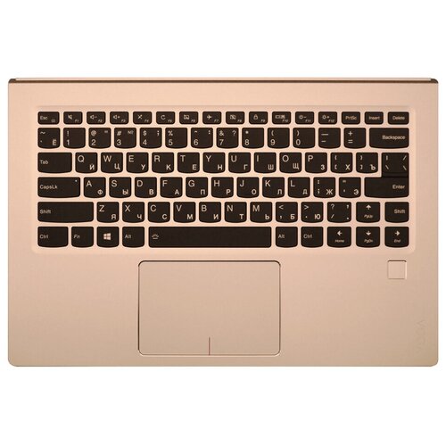 фото Клавиатура для ноутбука lenovo yoga 910-13ikb золотая топ-панель с подсветкой
