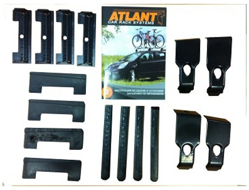 Комплект адаптеров Atlant для установки багажника Mitsubishi Outlander (5-dr SUV) 12-14 15 без рейлинг