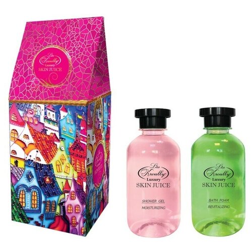 Купить Liss Kroully Подарочный набор Skin Juice «Домик»: гель для душа, 270 мл + пена для ванн, 270 мл
