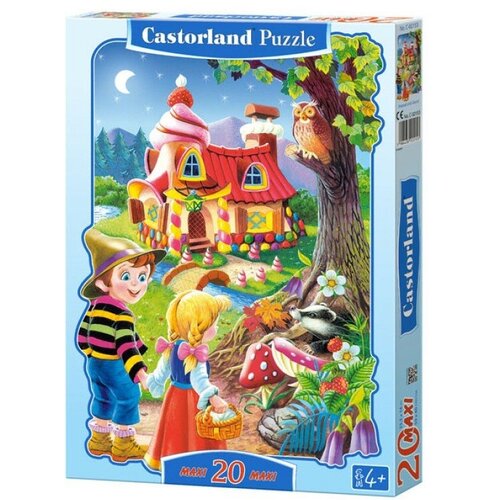 пазл castorland b 066094 пряничный домик 60 деталей Макси-пазлы Castorland 20 деталей, Пряничный домик