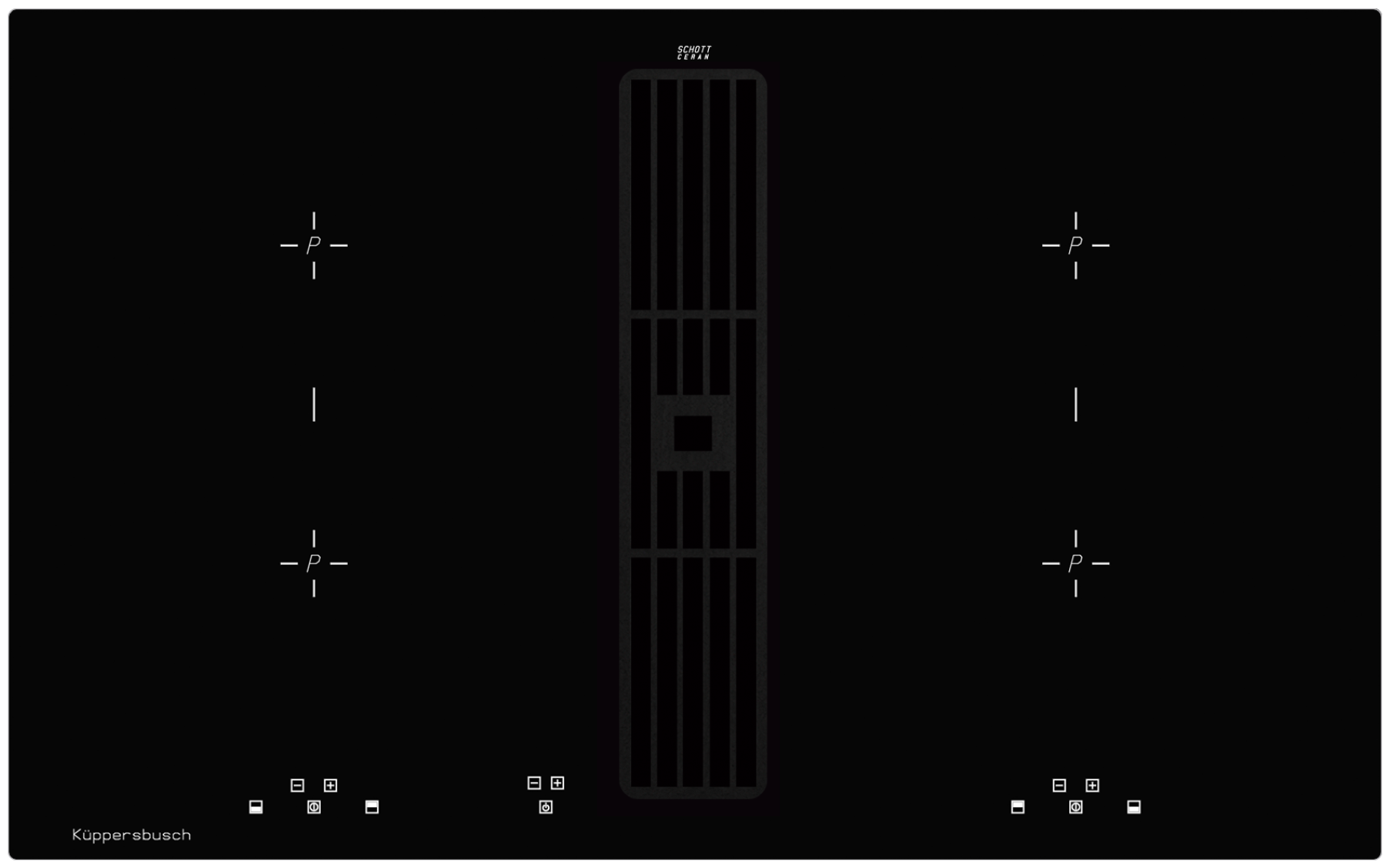 Kuppersbusch Индукционная варочная панель с вытяжкой Kuppersbusch KMI 8500.0 SR