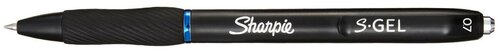 Ручка гелевая Paper Mate SHARPIE S-GEL (2136600) авт. 0.7мм круглая резин. манжета черный синие чернила