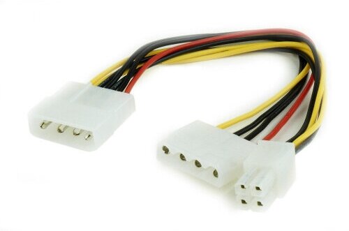 Разветвитель питания Cablexpert CC-PSU-4, Molex->Molex + ATX 4 пин