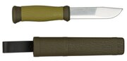 Нож туристический Morakniv 2000, нержавеющая сталь, цвет зелёный