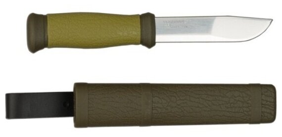 Нож туристический Morakniv 2000, нержавеющая сталь, цвет зелёный