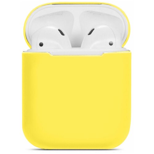 фото Чехол для airpods 2 ультратонкий premium (yellow) life style