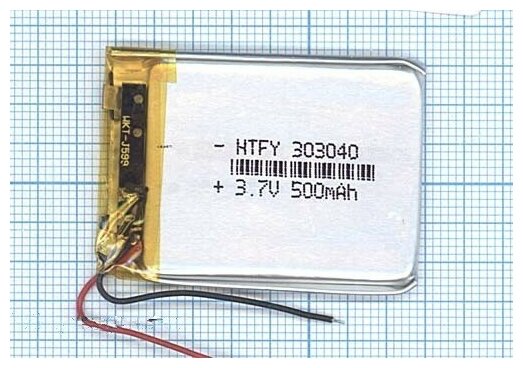 Аккумулятор Li-Pol (батарея) 3x30x40mm 2pin 3.7V/500mAh — купить в интернет-магазине по низкой цене на Яндекс Маркете