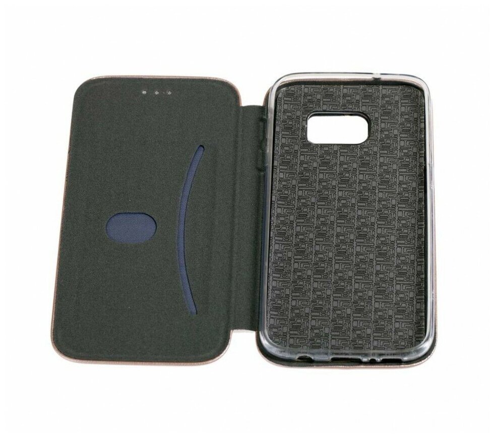 Чехол-книжка Fashion Case для Samsung Galaxy S7 Edge, золотой