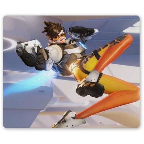 Коврик для мышки прямоугольный Overwatch - Tracer