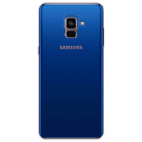 Силиконовый чехол на Samsung Galaxy A8 2018 / Самсунг Галакси A8 (2018), прозрачный силиконовый чехол синие хот доги на samsung galaxy a8 2018 самсунг галакси а8 2018