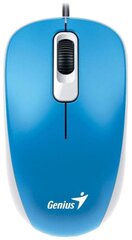 Мышь компьютерная Genius DX-110, USB, 1000 DPI, синий, 1 шт.