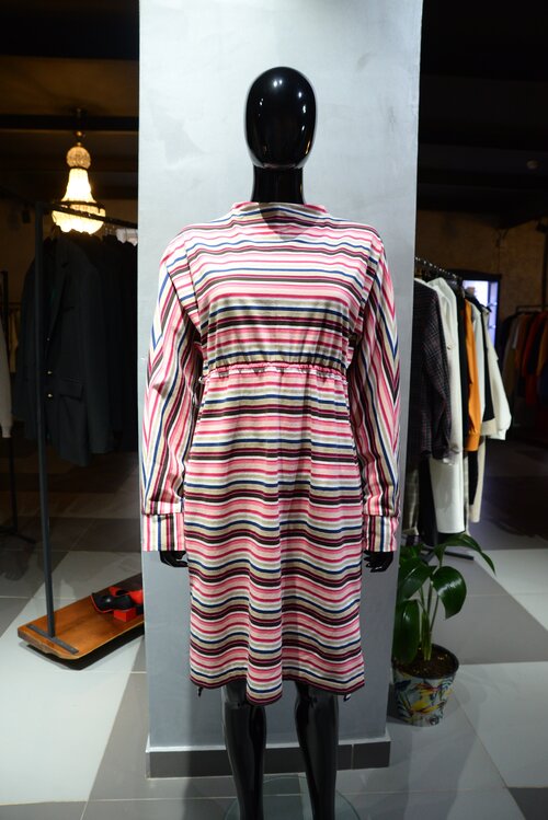 Платье HOCUHECHOCU, размер 44(M-L), серый, розовый