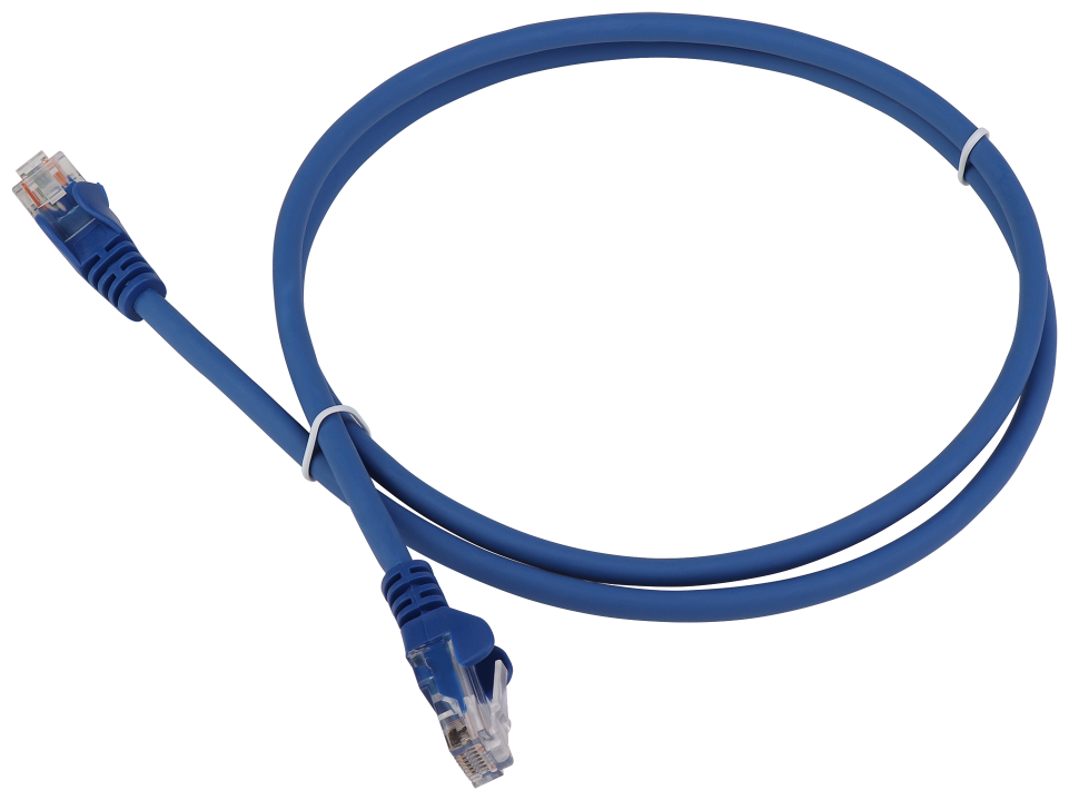 Патч-корд Lanmaster LAN-PC45/U5E-2.0-BL UTP вилка RJ-45-вилка RJ-45 категории 5е 2м синий LSZH (упаковка: 1 штука)