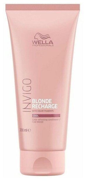 Wella Professionals Кондиционер INVIGO Blonde Recharge Cool Blonde Color Refreshing для холодных светлых оттенков волос 200мл