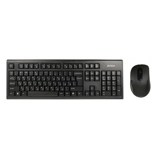 Клавиатура мышь A4Tech 7100N клавчерный мышьчерный USB беспроводная клавиатура мышь a4tech 7100n black usb