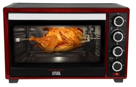 Мини-печь GFgril GFO-48BR, red