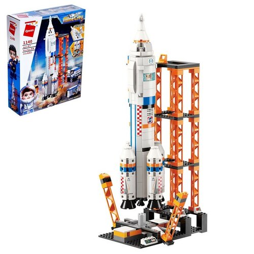 Конструктор Qman Mine City 1140 Космодром, 632 дет. конструктор lego city 3368 космодром 494 дет