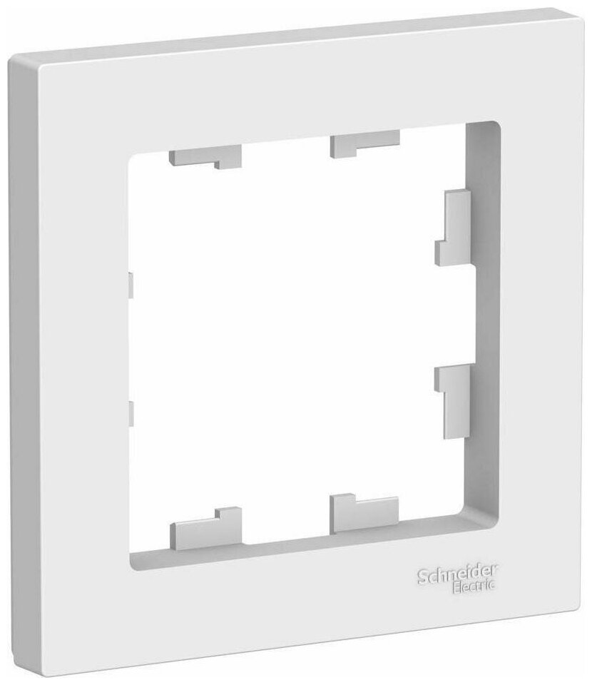 Рамка Schneider Electric AtlasDesign одноместная универсальная белая (комплект из 16 шт) - фотография № 4