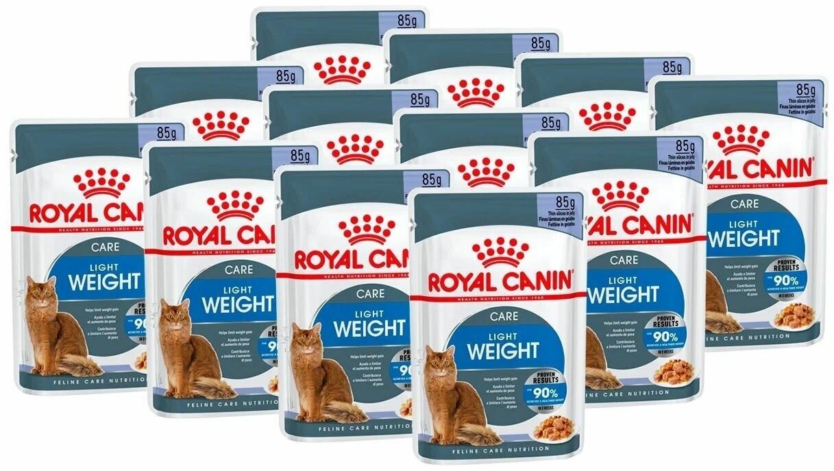 Влажный корм для кошек Royal Canin Light Weight Care (в соусе) (85 г x 12 шт) - фотография № 4