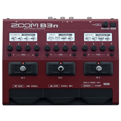 Zoom B3n мульти педаль эффектов для бас гитары