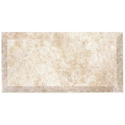 Плитка мрамор Natural Mosaic BRI-036-(Emperador-Light) бежевый светлый прямоугольник глянцевый