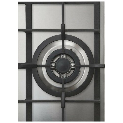 Встраиваемая газовая панель Korting - Встраиваемая газовая панель Korting Газ Crystal 45x51 см газовая нержавеющая сталь независимая электроподжиг газ-контроль чугунные решетки в комплекте - подставка WOK и адаптер для кофейника цвет-нержавеющ 4498500₽