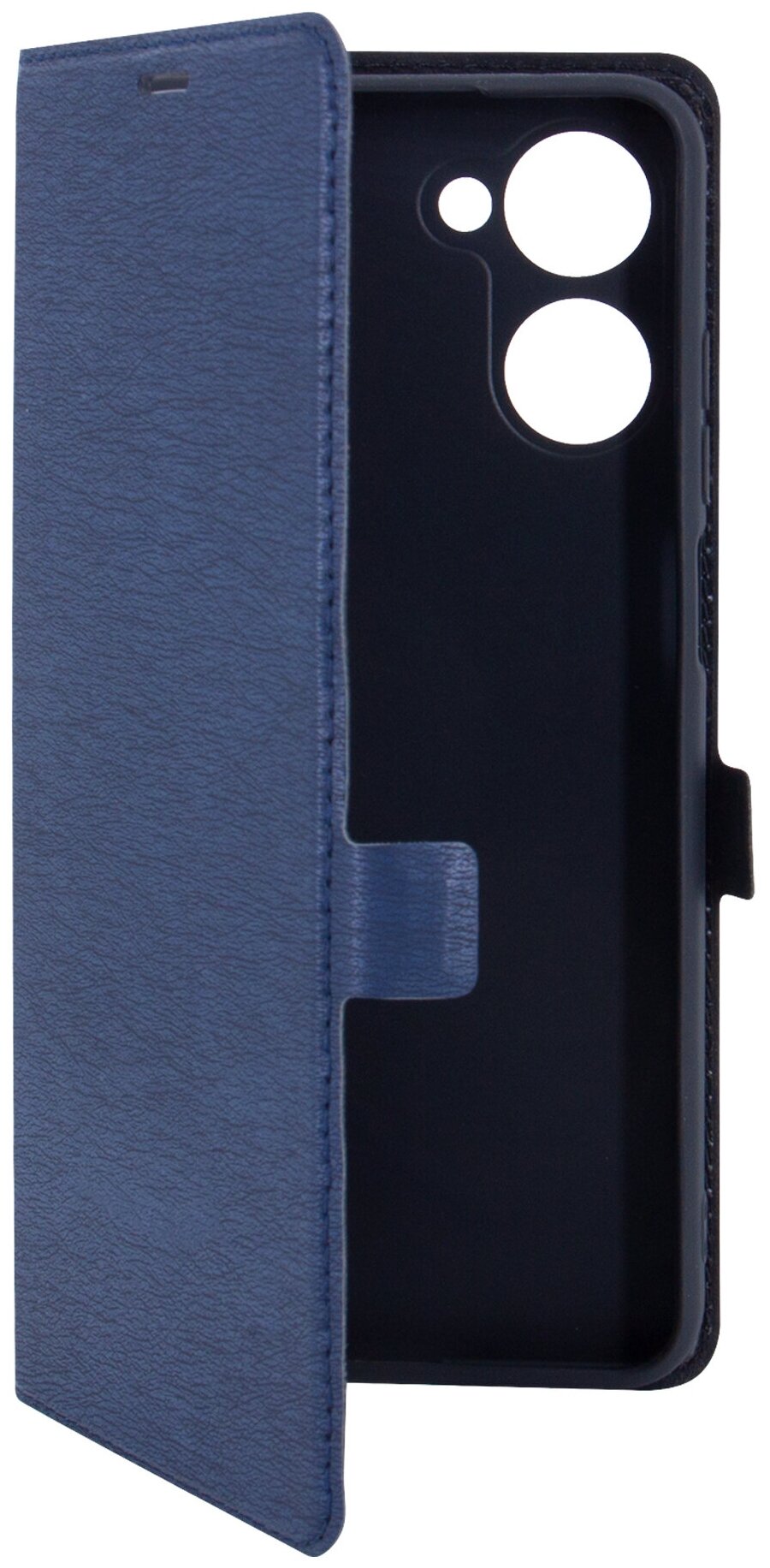 Чехол на Realme 10 4G (Реалми 10 4г) синий книжка эко-кожа с функцией подставки отделением для пластиковых карт и магнитами Book case, Brozo