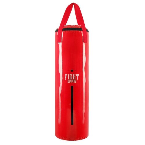Мешок боксёрский FIGHT EMPIRE, на ленте ременной, красный, 120 см, d=35 см, 40 кг