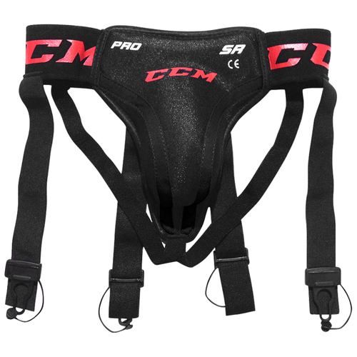 фото Раковина с подтяжками ccm pro jock combo sr (размер стандартный, цвет черный)