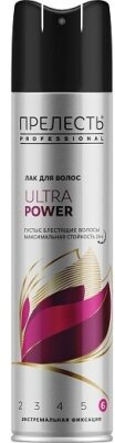 Лак для волос прелесть Professional Ultra Power экстремальная фиксация 300мл