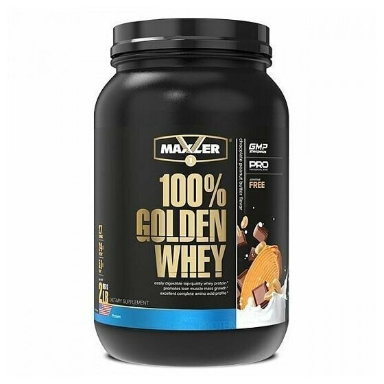 Maxler Usa 100% Golden Whey (908 г) Шоколад-Арахисовое Масло