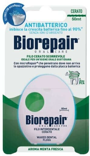 Biorepair Зубная нить с воском комплексная защита Waxed Floss, 50м (Biorepair, ) - фото №16