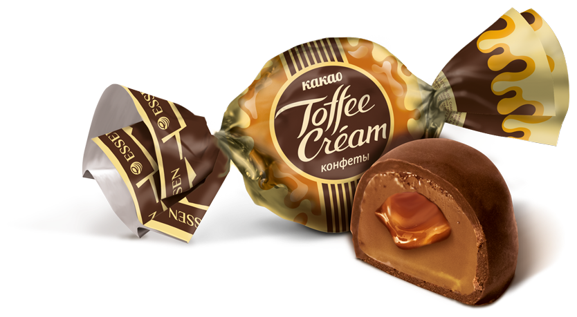 Конфеты TOFFEE CREAM (Тоффи крем) какао пакет 1 кг. - фотография № 2
