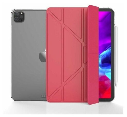 Чехол для планшета BORASCO Apple iPad Pro 11"/Pro 11" 2020, красный [38878] - фото №1