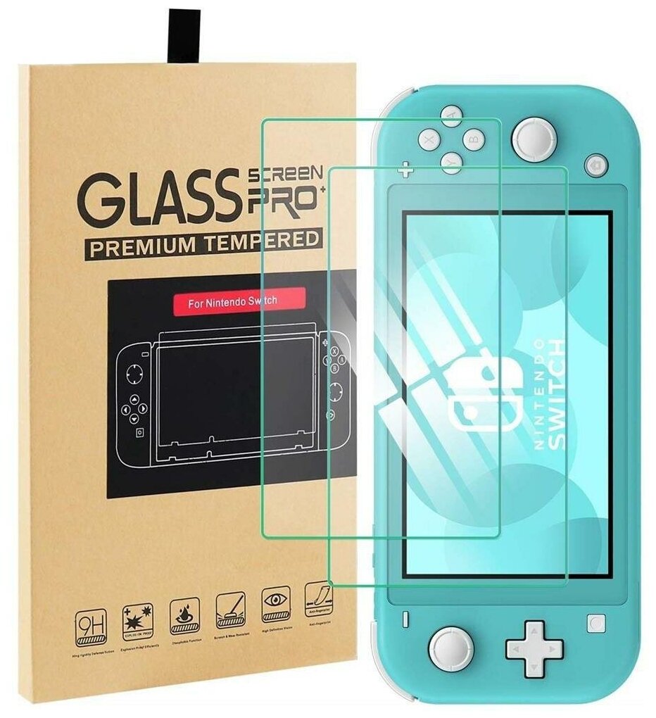 Защитное стекло Glass Screen PRO + Premium Tempered 9H (Switch Lite) 2 шт