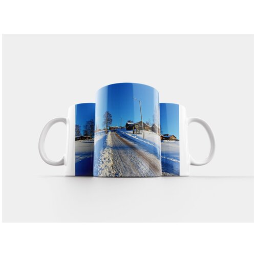 фото Кружка "пейзаж, снег, зима" 320 мл lotsprints