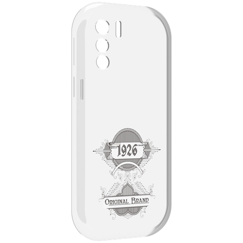 Чехол MyPads логотип черно белый для UleFone Note 13P задняя-панель-накладка-бампер
