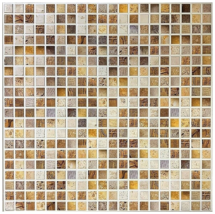 Панель ПВХ Сахара самоклеящаяся мозайка 480*480 в колличестве 15 шт. (3,46 м2)