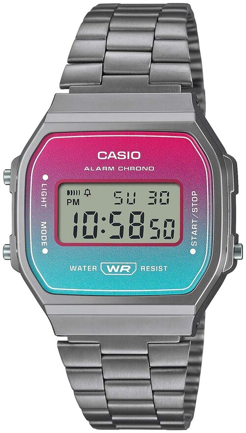 Наручные часы CASIO Vintage A168WERB-2ADF, розовый, серебряный