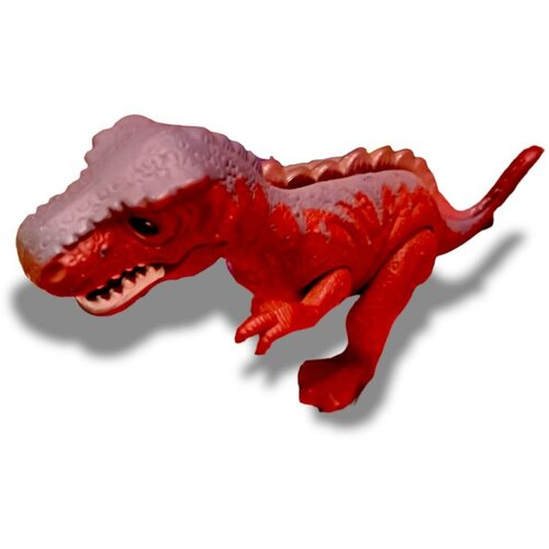 Игровая фигурка Динозавр тираннозавр красный, ходит 30 см