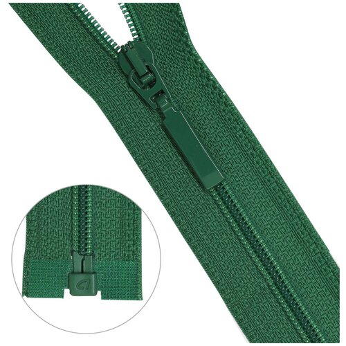 фото Молния витая тип 6 1 замок 80см arta (529 зеленый) 5 шт