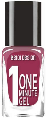 BelorDesign Лак для ногтей One minute gel, т. 218 красный