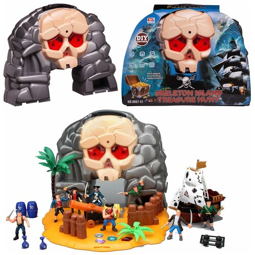 Игровой пиратский набор Junfa Остров черепа WK-25992