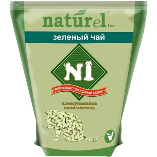 1 naturel – наполнитель комкующийся для туалета кошек зеленый чай 4 5 л х 4 шт № 1 NATUREL – Наполнитель комкующийся для туалета кошек «Зеленый чай» (4,5 л х 4 шт)