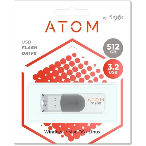 Флеш-диск Atom 512GB AUSB3SW/512GB