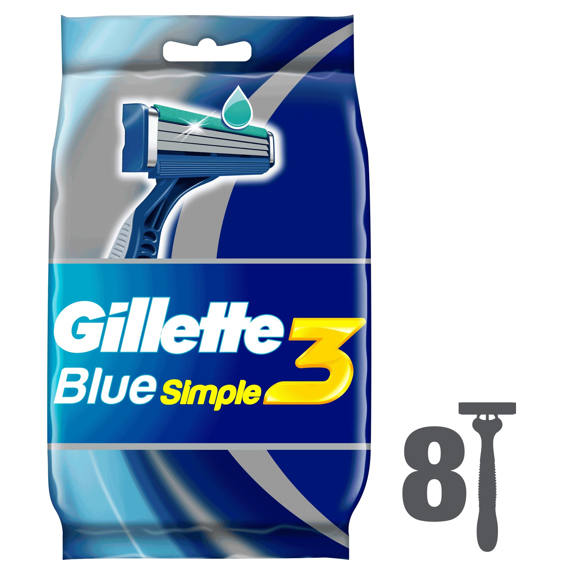 Бритва Gillette Blue 3 Simple одноразовая, 8шт