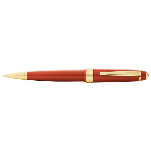 Шариковая ручка Cross Bailey Light Polished Amber Resin and Gold Tone смола янтарного цвета с позолоченными элементами